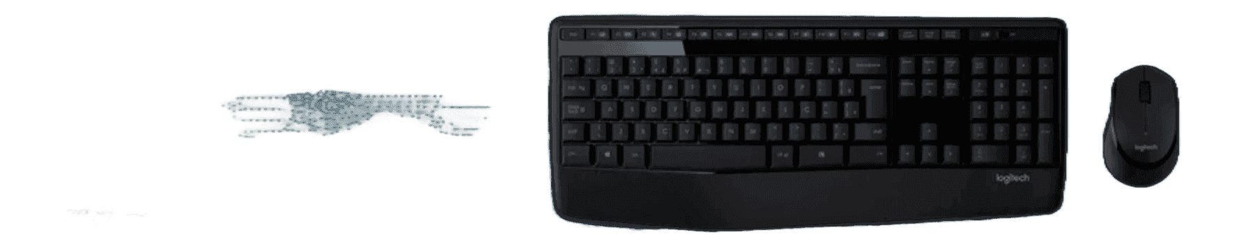 Logitech MK345 R$190: Teclado + Mouse Wireless, Um Receptor, Bateria de até 3 Anos