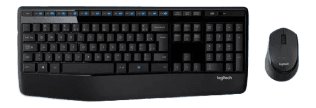 Logitech MK345 R$168: Combo Wireless com Bateria de 3 Anos