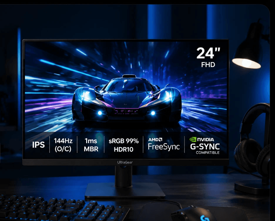 LG UltraGear 144Hz R$634: O Stand com Ajuste de Altura que Outros Cobram R$200 Extra