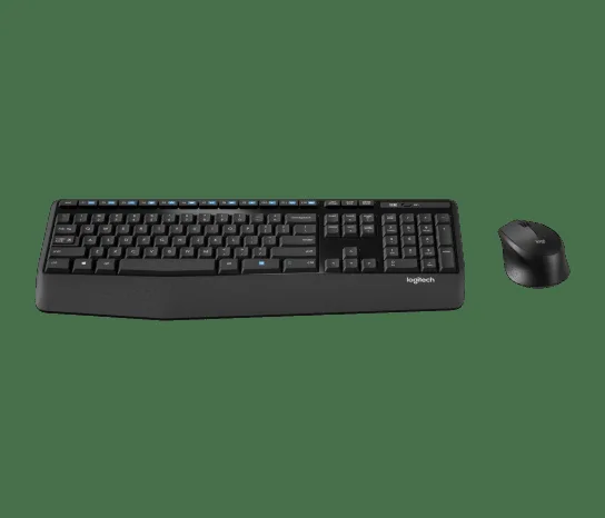 Combo Logitech MK345 — teclado e mouse sem fio lado a lado