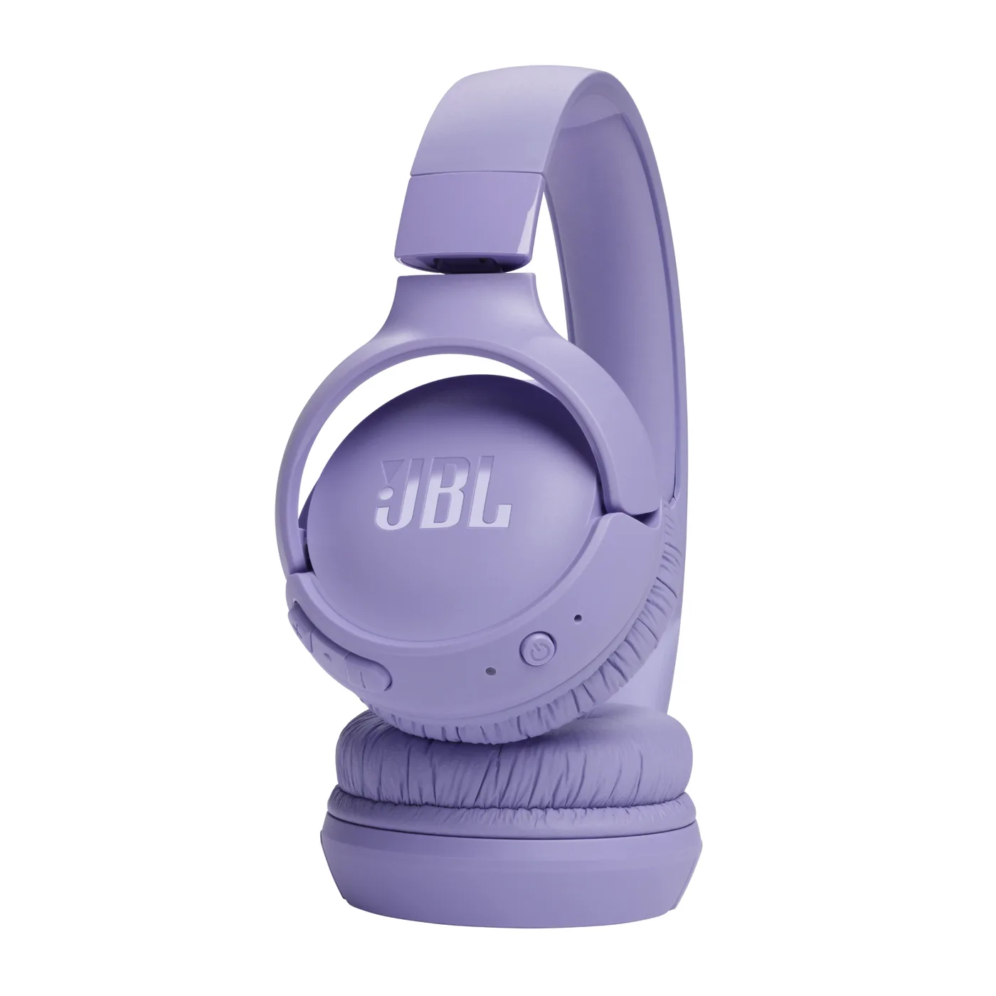 Detalhe da concha do JBL Tune 520BT, com o botão de controle