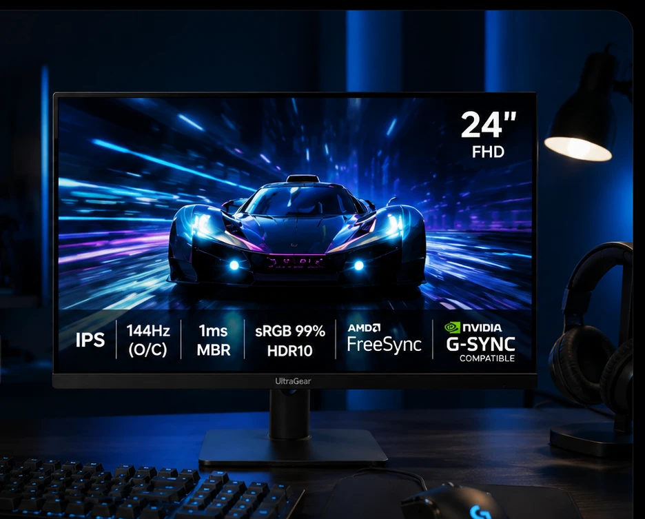 LG UltraGear 144Hz R$634: O Stand com Ajuste de Altura que Outros Cobram R$200 Extra