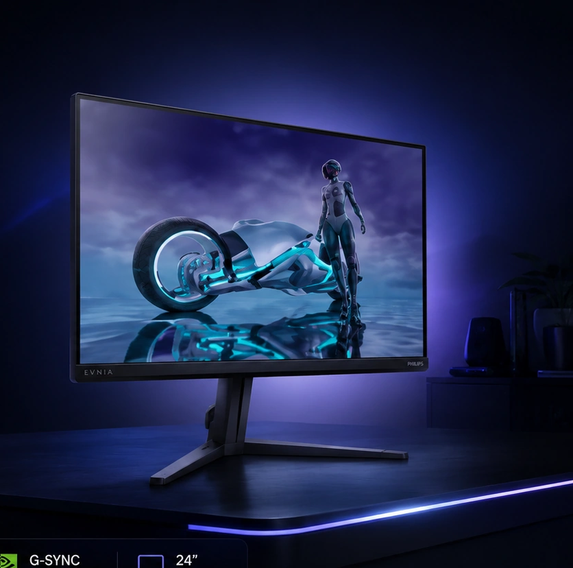 Philips Evnia 180Hz R$644: IPS 0.5ms que Elimina o Ghosting Onde VA Fica Para Trás