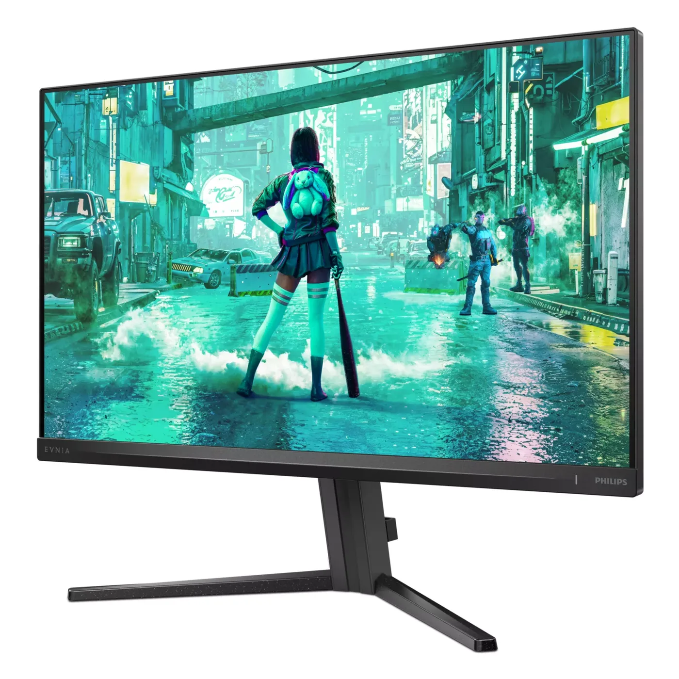 Monitor Philips Evnia 24M2N3200L em ângulo 3/4